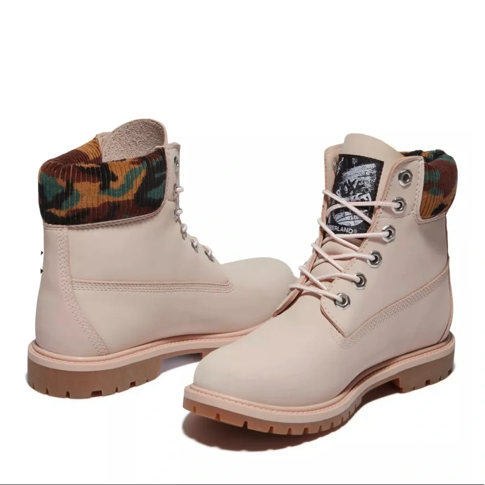 TIMBERLAND HERITAGE 6 INCH BOOT FOR WOMEN IN LIGHT PINK/CAMO - Picture 5 of 7